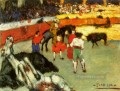 Courses de taureaux2 1900 Cubist